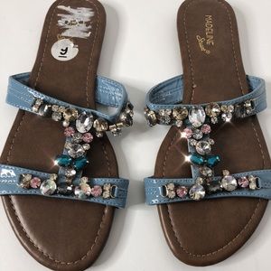 Rhinestone sandals!